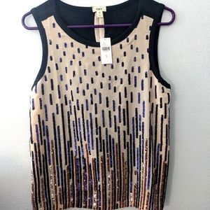 NWT Anthropologie Tiny Sequin Tank Small